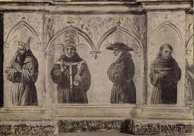 Anonimo — Niccolò di Liberatore (Alunno) - sec. XV - Santi francescani — particolare